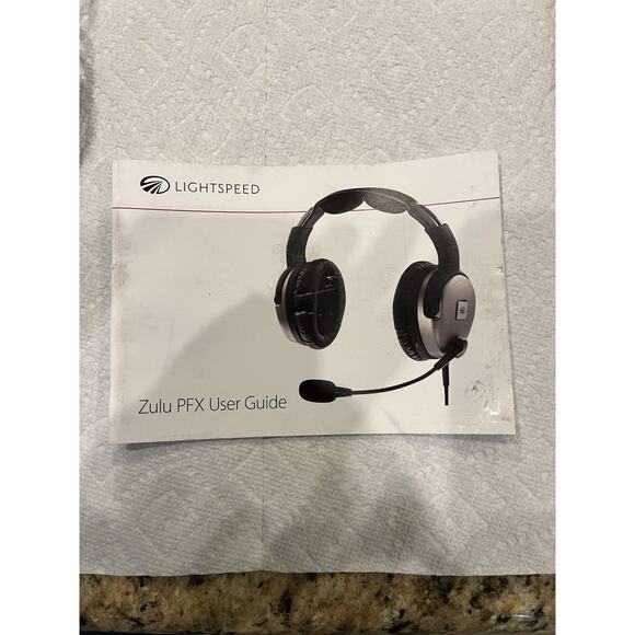 Lightspeed Zulu PFX ANR Single Helicopter Plug with Dual Plug Adaptor Headset - Picture 5 of 5